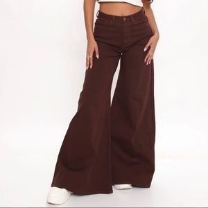 fashion nova super wide leg jeans NWOT